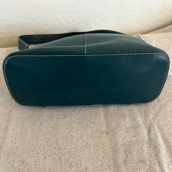 Fossil Trendy Green SoHo Style Leather Flap Front Boho Shoulder Bag - Picture 7 of 10